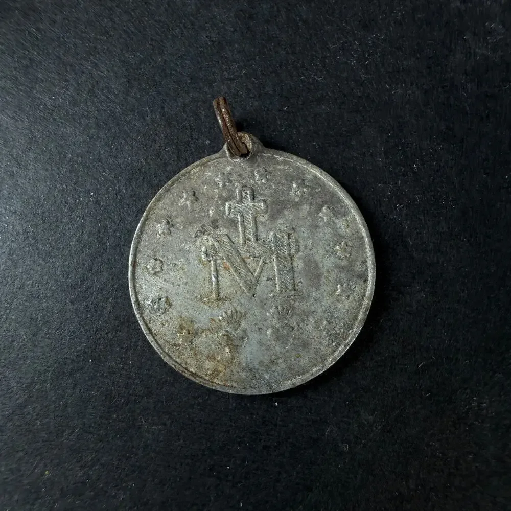 1830 antique Medal O Mary Conceived Without Sin pray for us who have recourse